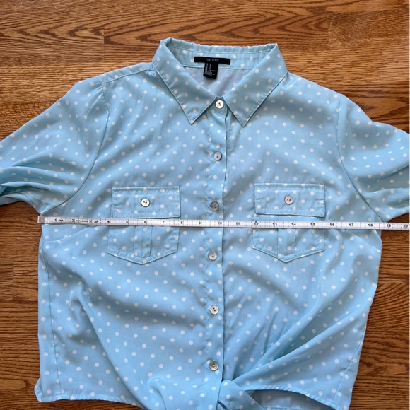 Forever 21 Button-Up Polka Dot Top - Picture 14 of 15